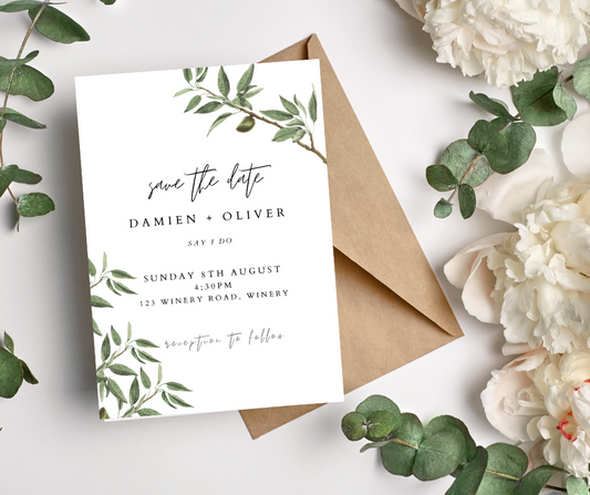 Damien - Save the date cards