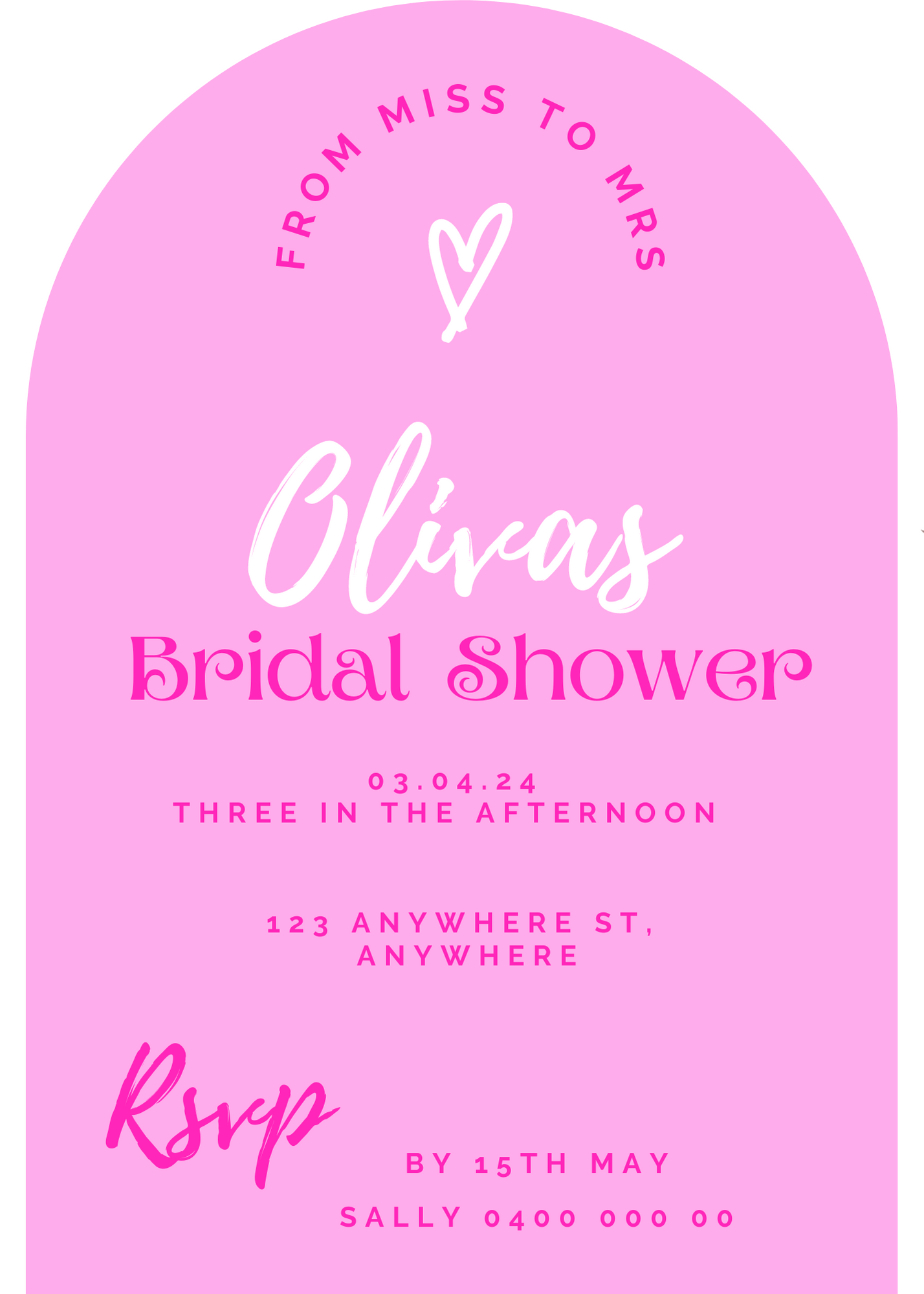 Olivia - Bridal Shower