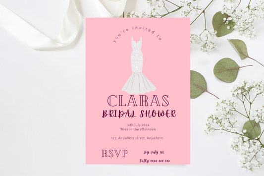 Clara’s Bridal Shower Invitation